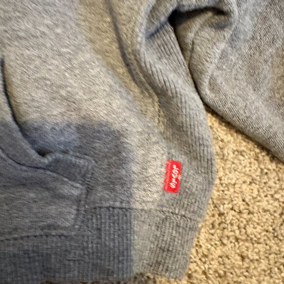 Baby Levis Zip Hoodies Jacket size 18m Grey Sherpa Lined - Picture 10 of 12